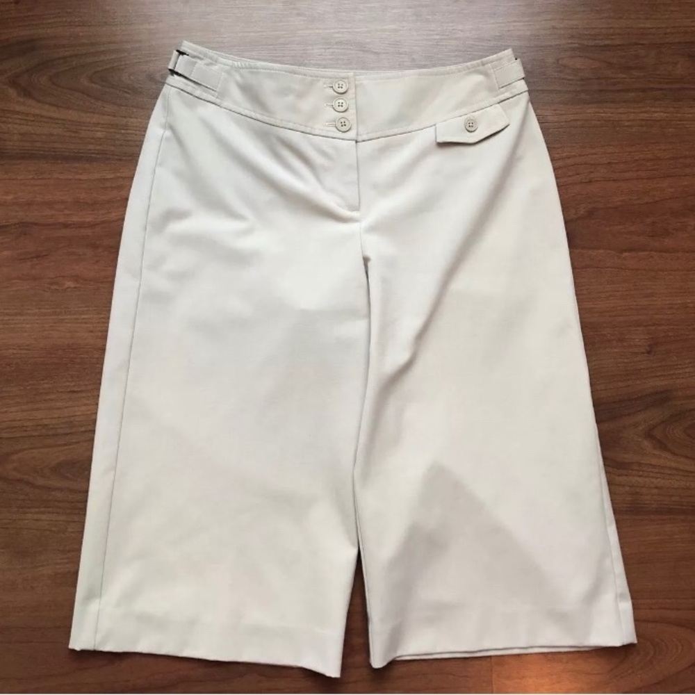Ann Taylor Loft Dress Capri Pants Beige Stretchy